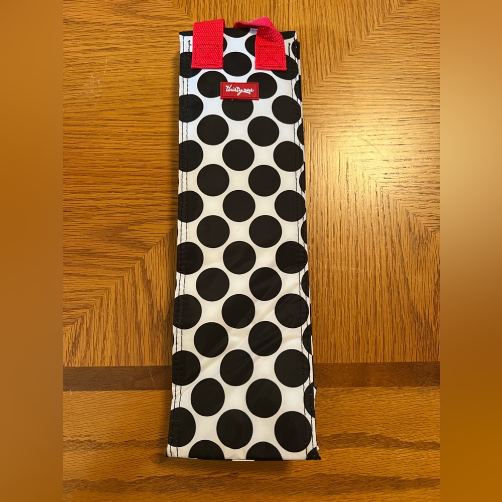 Thirty-One Insulated Wine Tote Bag Polka-Dot - Perfect Bottle Thermal - Picture 1 of 9